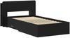 vidaXL Bettgestell mit Stauraum Schwarz 75 x 190 cm Holzwerkstoff 3433696 Bild 2