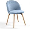 MIADOMODO® 6er-Set Esszimmerstühle, Samt/Buchenholz mint Bild 2