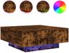 vidaXL Couchtisch mit LED-Leuchten Räuchereiche 80x80x31 cm 836592 Bild 2