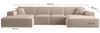 Wohnlandschaft Sofa U-Form CELES PREMIUM XS in Stoff Artico Beige Bild 2