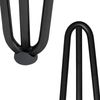 Tischbeine 4er-Set Hairpin 25 cm Haarnadelbeine Schwarz Möbelfüße Tischkufen Bild 3