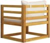 vidaXL Gartenstuhl mit Cremeweißen Auflagen Massivholz Akazie 311868 Bild 5