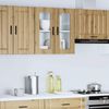 vidaXL Küchen-Hängeschrank mit Glastür Porto Artisan-Eiche 854156 Bild 3