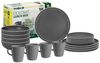 BRUNNER Geschirr-Set Melamin Geschirr Set Lunch Box Dolomit, Melamin, Resylin, Stone Touch Camping Teller 16tlg Bild 2