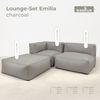 osoltus Emilia Premium Modular Lounge 3tlg. Axroma Olefin charcoal grau Bild 3