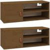 vidaXL Wandschränke 2 Stk. Honigbraun 80x30x30 cm Massivholz Kiefer 818392 Bild 2