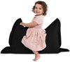 Green Bean® 2er Set SQUARE XXL + BeBi Sitzsack - 380L + 70L EPS Perlen Füllung - Indoor & Outdoor Beanbag für Kinder & Erwachsene - Schwarz Bild 3