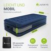 Juskys Luftmatratze Sapri M in Blau - 1 Personen Luftbett selbstaufblasend - aufblasbare Matratze als Gästebett oder Camping - integrierter Pumpe Bild 4