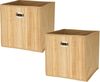 Koopman Aufbewahrungsbox Braun (2 St), 2er Set, Schrankbox, 31x31x31cm, Organizer, Aufbewahrungsbox Bild 5
