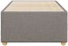 vidaXL Bettgestell ohne Matratze Taupe 90x190 cm Stoff 3284698 Bild 4
