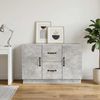 vidaXL Sideboard Betongrau 89 x 34,5 x 57 cm Holzwerkstoff 895348 Bild 4