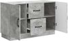 vidaXL Sideboard Betongrau 89 x 34,5 x 57 cm Holzwerkstoff 895348 Bild 3