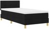 vidaXL Boxspringbett mit Kissen mit Kopfteil Schwarz 80 x 200 cm Stoff 3338876 Bild 4