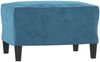 vidaXL Sessel mit Hocker Blau 60 cm Samt 3201106 Bild 5