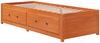 vidaXL Tagesbett ohne Matratze Wachsbraun 90x200 cm Massivholz Kiefer 844478 Bild 2