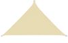 anndora Sonnensegel 4x4x5,65 m rechtwinkliges Dreieck 100% Polyester - beige, wasserdichter Stoff Bild 4
