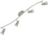 TRANGO LED Deckenstrahler, 4-flammig 2005-042-5W LED Deckenleuchte ANY inkl. 4x 5 Watt GU10 LED Leuchtmittel in Edelstahl-Optik I Deckenlampe I Deckenstrahler I Deckenspots, Lampe schwenkbar und drehbar Bild 4