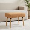 vidaXL Bank Uni Beige 60 x 40 x 45 cm Bouclé 42038404 Bild 3