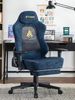 Symino Gaming Stuhl Racing Gamer Stuhl Lendenwirbelstütze Fußstütze Vintage PU Bild 2
