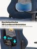 Symino Gaming Stuhl Racing Gamer Stuhl Lendenwirbelstütze Fußstütze Vintage PU Bild 5