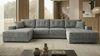 Ecksofa MODENA 320 cm x 185 cm – Stoff: ZOOM 20 Farbe: Grau Bild 3