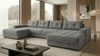 Ecksofa MODENA 320 cm x 185 cm – Stoff: ZOOM 20 Farbe: Grau Bild 2