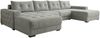 Ecksofa MODENA 320 cm x 185 cm – Stoff: ZOOM 20 Farbe: Grau Bild 4
