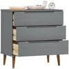 vidaXL Schubladenschrank MOLDE Grau 80x40x80 cm Massivholz Kiefer 350506 Bild 3