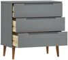 vidaXL Schubladenschrank MOLDE Grau 80x40x80 cm Massivholz Kiefer 350506 Bild 5