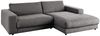 KAWOLA Sofa MADELINE Ecksofa Cord grau Longchair rechts 85 x 190 x 270 cm Bild 2