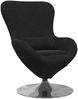 vidaXL Eiersessel Schwarz Samt 42002730 Bild 2