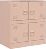 vidaXL Sideboard Rosa 67x39x73 cm Stahl 841650 Bild 2