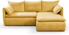 Ecksofa mit Schlaffunktion TEODORA von PASCAL MORABITO - Kord - Senfgelb - Ecke rechts Bild 3