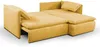 Ecksofa mit Schlaffunktion TEODORA von PASCAL MORABITO - Kord - Senfgelb - Ecke rechts Bild 4