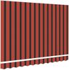 vidaXL Markisenersatzstoff Orange und Braun 3,5 x 2 m Polyester 42000430 Bild 4