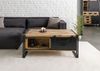 Couchtisch Mango 120x70x50 natur klar lackiert / Metall schwarz BLACKBURN #103 Bild 3