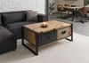 Couchtisch Mango 120x70x50 natur klar lackiert / Metall schwarz BLACKBURN #103 Bild 2