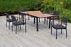 MERXX Garten-Essgruppe Parella, (Set, 13-tlg), inkl. 6 Stapelsessel, 6 Auflagen, 1 Ausziehtisch Bild 2