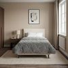 vidaXL Ganzjahresbettdecke Gepolstert Anthrazit 140 x 220 cm 42026230 Bild 4