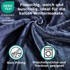 MALIKA® Premium warme Spannbettlaken Cashmere-Touch Bettlaken Jersey Fleece Spannbetttuch Laken, Farbe:Anthrazit, Größe:2er Set 90-100x200 cm Bild 3