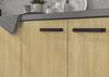 Küche SCANDI Hochschrank 60 cm Fischgrät Küchenzeile Küchenblock Einbauküche Bild 3