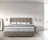 Boxspringbett Dream-Fine 180x200 cm Mikrofaser Beige mit TFK Matratze und Visco Topper Bild 2