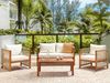 Lounge Set ANTRIA Akazienholz Beige Bild 3