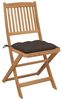 vidaXL Klappbare Gartenstühle 6 Stk. mit Kissen Massivholz Akazie 3075017 Bild 2