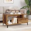 vidaXL Couchtisch mit Schubladen Altholz 90 x 49 x 45 cm Holzwerkstoff 881051 Bild 4