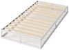 ZINUS Bettgestell Joseph - Stabiler Bettrahmen mit Holzlattenrost & Stauraum (Bis 159 kg belastbar, 1-tlg, Doppel/Einzelbett, Weiß, 90x200 cm), Kinderleichter Aufbau, Robust, EcoFriendly Packaging Bild 2