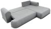 Ecksofa Schlafsofa ANIKE Stoff Now or Never Dunkelblau Ottomane Rechts Bild 2