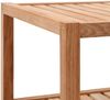 vidaXL Badregal, Massivholz Walnuss natur, 40 x 65 x 55 cm Bild 4