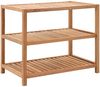 vidaXL Badregal, Massivholz Walnuss natur, 40 x 65 x 55 cm Bild 1