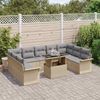 vidaXL Sofa Set mit Kissen 10 pcs Beige Poly-Rattan 3348346 Bild 3